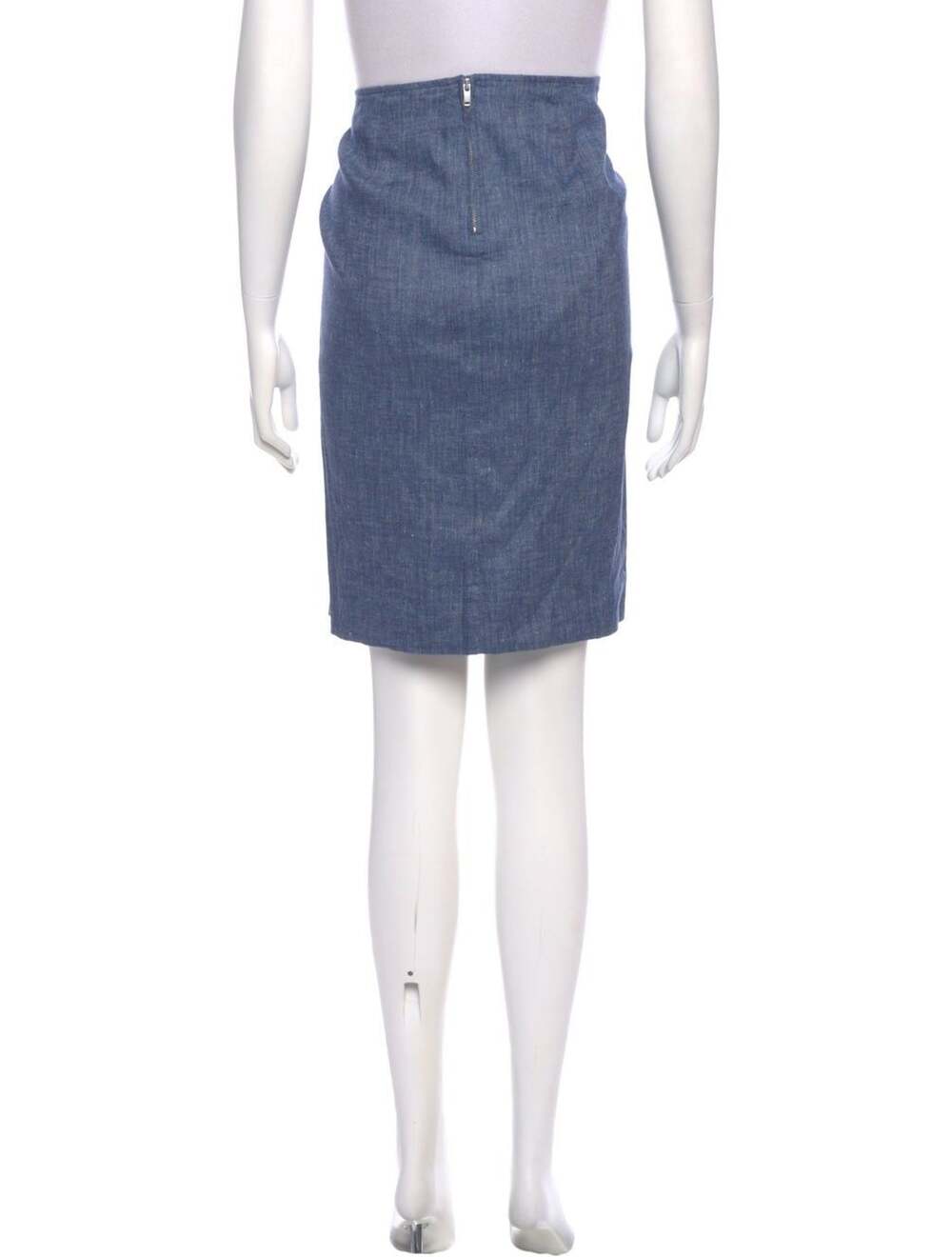 ISABEL MARANT ETOILE Denim Ruched Pencil Skirt Sz 36 - Picture 3 of 11